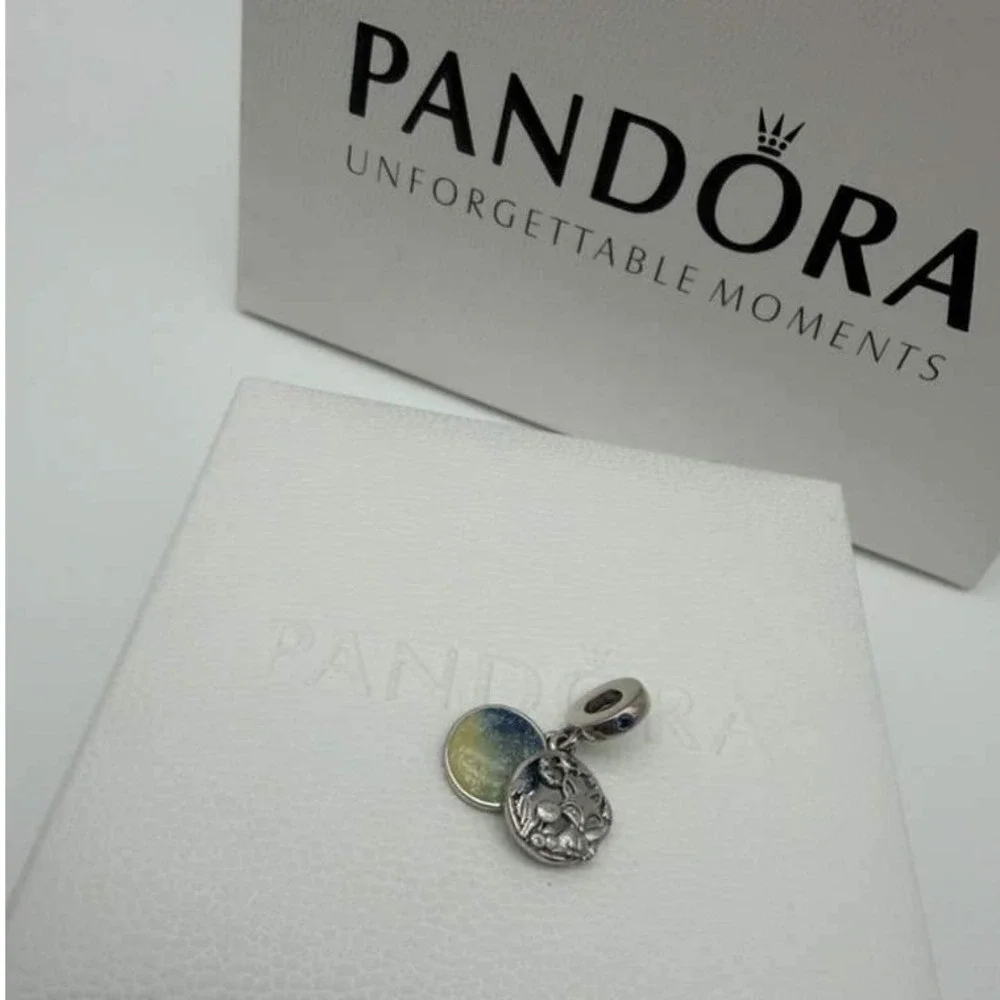 Pandora Fox and Rabbit Dangle Charm - Woodland Friendship S925 - NWT‎
